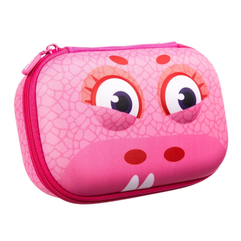ZIPIT Wildlings Pencil Box for Girls, Large Capacity Cute Pencil Case for School, Stationery Organizer Box, Pink - Image 1